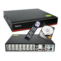 Housecurity - dvr 16 canali ahd cvi tvi cvbs ip utc full hd 1080P P2P cloud hard disk 500 gb