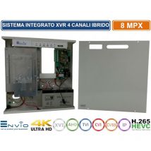 Envio - xvr dvr ermetico in box metallico 6in1 ahd cvi tvi cvbs ip 4 canali utc ultra hd 4K 8MP P2P cloud xmeye hdmi wifi ready