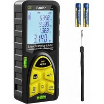 XVX - 1 jue Mesure laser 50 m, télémètre laser 165 pieds, outil de mesure numérique à poignée portable avec niveaux à bulle, grand écran lcd