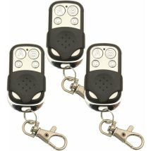 3 pièces 433.92Mhz Universel Copie Sans Fil Télécommande Porte-clés Émetteur rf pour Clone Porte De Garage Ouvre-porte 433Mhz Duplicateur - XVX