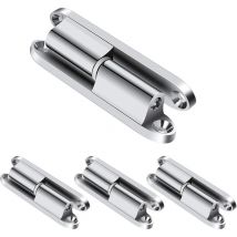 4 x Automatic Folding Door Hinges for Cupboard Door Hinges Rustproof Hinges for Furniture Wardrobe Door Hydraulic Door Hinges (8 cm) Amovible - XVX