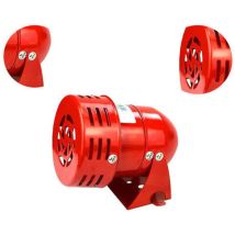 Sirène alarme 220V puissante sirène extérieure alarme 120dB rouge moteur fil Sirne métal corne industrie bateau alarme Ruikalucky - XVX