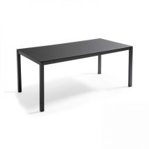 Table de jardin en aluminium gris anthracite