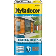 Xyladecor - Holzschutz-Lasur Plus, Grau, 4 l