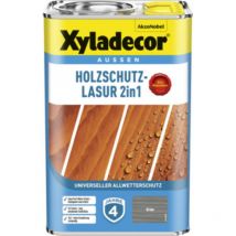 Xyladecor - Holzschutz-Lasur, Grau, 4 l