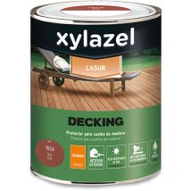 Xylazel - Protector para suelos de madera al agua de larga duración decking teca 0,750 l