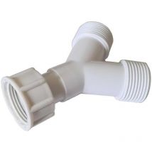 Pepte - y Piece Washing Machine Hose Connector Junction Splitter 3/4