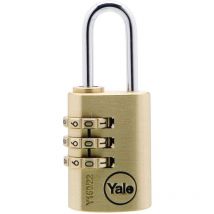 Azbe - Y150 22mm Brass Combination Padlock YALY15022