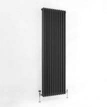Greenedhouse - Traditional Anthracite 3 Column Radiators 1500mm high 470mm wide