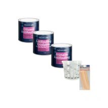 Confezione di vernice grigia speciale -Antifouling-Diluente-Primer e accessori- 3x 750 ml - Gris - Yachtcare
