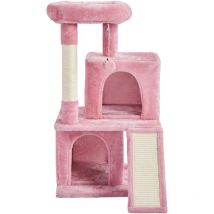 Yaheetech - 36' Cat Tree Multilevel Cat Tower with Double Condos, Pink
