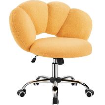 Yaheetech - Chaise Bureau avec Dossier en Nuage Fauteuil Ergonomique avec Hauteur Réglable Chaise Pivotante à 360° Fauteuil de Coiffeuse pour Salon