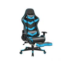Yaheetech - Chaise Gaming Fauteuil Gamer Ergonomique avec Appui-tête, Soutien Lombaire Ajustables, Accoudoir Réglable, Siège Pivotant, Charge de