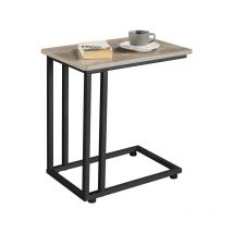 Side Table Rolling C-table for Livingroom/Bedroom, Gray - Yaheetech