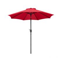 Ombrellone da Giardino Inclinabile con Manovella in Alluminio e Poliestere Impermeabile Anti uv da Esterno Spiaggia Terrazze Bar Balcone ø 270 x 240