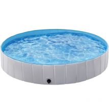 Yaheetech - Piscine pour Chien Pliable 160 x 30 cm Piscine Baignoire Bassin de Baignade Portable Bain pour Chien/Chat Animal Extérieur Intérieur