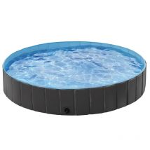 Yaheetech - Piscine Pliable Bassin de Baignade Portable Bain pour Chien/Chat Animal Extérieur Intérieur Antidérapant avec Patchs de réparation Brosse