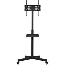 Yaheetech Support Meuble TV sur Pied à roulettes Pivotantes avec Frein Chariot Anti Basculement et Ultra Stable pour 23 à 55 Pouces
