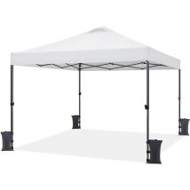 Yaheetech - Tonnelle de Jardin 3 x 3 m Tonnelle Pliante, Tente Imperméable avec Sac de Transport Sac de Sable Cordes et Piquets pour Mariage Camping