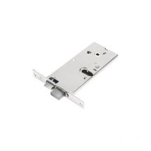 Serrure Yale 865 E58 sans cylindre avec pene dormant 2 tours et pene demi-tour re'versible 8 mm fouillot be'quille 58 mm et plastron 22 mm
