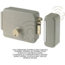 Assa Abloy - Elettroserratura per cancello - Scrocco autobloccante Mano Destra - Entrata 80 mm - 680