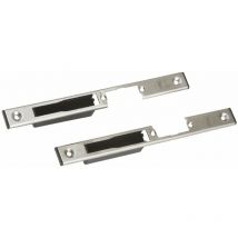 Frontale lungo a u YF16177/D destra, per serrature scrocco e chiavistello basculante, finitura inox - Yale