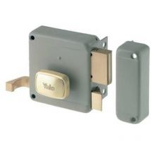 Appl de serrure en bois Yale 2M+S avec bouton Art, 620 E,50 Gauche