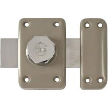 Yale - Verrou de porte à bouton longeur 40mm beige