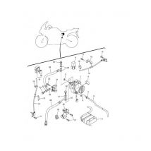 Yamaha 3P6-85970-00 Vorderradsensor-Kabelbaum FJR 1300 '06/12