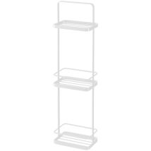 Yamazaki 6634 Tower 3tiered Rack, White, Steel, 18 X 12 X 67 Cm
