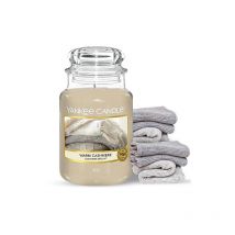 Yankee Candle - bougie jarre parfumée grande taille Cachemire délicat jusqu'à 150 heures de combustion (ysdwc)