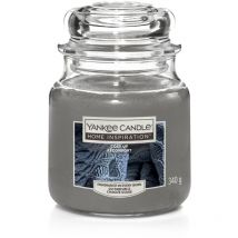 Duftkerze Mittleres Glas Cosy Up 340g grau Duft Kerze Duftkerzen - Yankee Candle