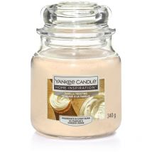 Duftkerze Mittleres Glas Vanilla Frosting 340 g, creme Duft Kerze - Yankee Candle