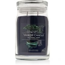 Signature bougie parfumée grande bougie en pot lakefront lodge avec double mèche mélange de cire de soja à com - Yankee Candle