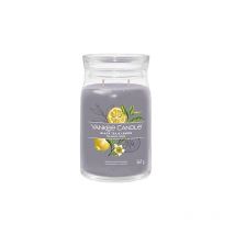 Yankee Candle Signature Candle Bougie Parfumée Grande Bougie En Pot Au Thé Noir Et Au Citron Avec Double Mèche Bougie En Cir