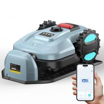 YARDCARE E400 Mähroboter mit App Steuerung,Max. bis zu 400m²,Automatisches Aufladen,RegenSensor,Weniger als 60 dB,Rasenmäher Roboter mit 18cm