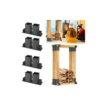 Yardin - Aides à l'empilage du Bois, Aide au Bois de Chauffage, Adaptées au Cadre, Support de Bûcher pour Brasero, Cheminée, Support d'empilage de