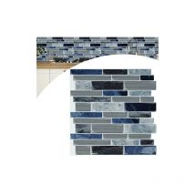 Autocollants pour carrelage 30 × 30 cm, panneaux muraux 3D, autocollants pour carrelage, motif mosaïque en marbre pour protection contre les