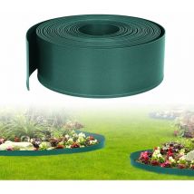Bordure de pelouse plastique Bordure de pelouse, bordure de parterre Flexible à plier librement, 100m, Vert - Yardin