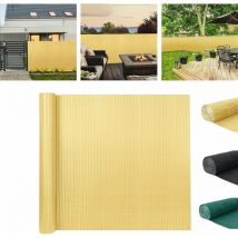 Yardin - Brise-Vue en pvc pour Jardin et Terrasse, Clôture de Protection Visuelle, Résistante aux Intempéries, avec Serre-câbles (120 x 500 cm,