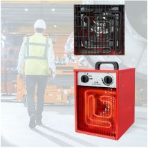 Yardin - Chauffage soufflant, chauffage électrique, chauffage de construction, chauffage électrique, contrôle de température à plusieurs niveaux avec