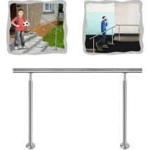 Yardin - Rampe d'escalier en Acier Inoxydable, Garde-Corps en Acier Inoxydable intérieur et extérieur pour escaliers Balustrade Jardin Balcon (160