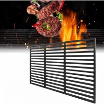 YARDIN Grille de Gril en Fonte Grille de Gril Rectangulaire Accessoires de Grille en Fonte pour Barbecue, Gril à Gaz, Gril à Charbon de Bois, 60 x 40
