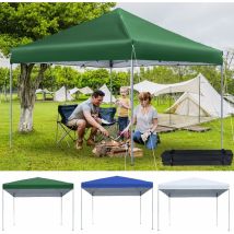 Yardin - Pavillon 3x3 pliable, étanche et stable, Pavillon de jardin Pop up résistant à l'hiver, Tente de fête, Tente de jardin avec protection uv et