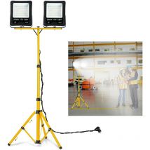 Yardin - Projecteur de chantier Projecteur led Projecteur de travail Projecteur de chantier Projecteur avec trépied et prise ue pour utilisation