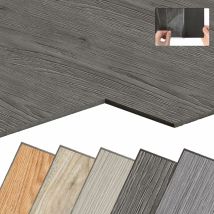 Yardin - pvc Bodenbelag Vinylboden Selbstklebend mit Holz-Optik, Vinyl Klebefliesen Bodenfliesen Selbstklebend, pvc Boden Rutschfest Wasserfest