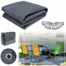 Yardin - Tapis pour auvent, extérieur, camping, tente, lavable en machine, antidérapant, anti-moisissure, avec sac de transport, , 300 x 500 cm