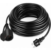 YARDIN Verlängerungskabel Außen, 230 V IP44 Outdoor Verlängerung Schutzkontakt Eurostecker Stromverlängerung Extension Cord Verlängerungsschnur mit