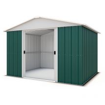 Yardmaster - Metall-Gerätehaus 'Bayern' Modell 108, grün, 6,44 m², ohne Bodenrahmen