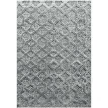 Pisa - Tapis en relief Berbère yasi Gris (80x150cm)